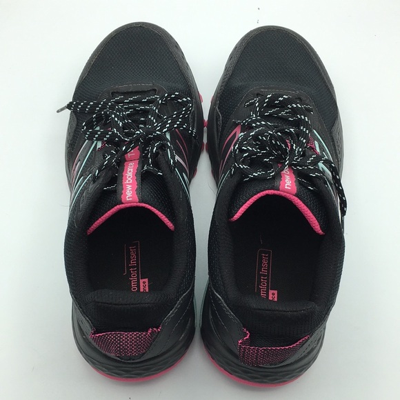 New Balance Black Pink Athletic Shoes Trail Running 8 Wide 410v8 - Picture 5 of 8